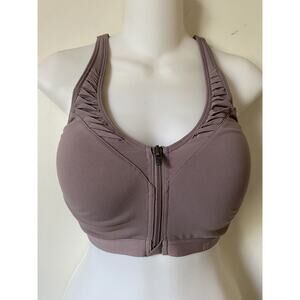 Victoria's Secret SPORT Bra Front Zipper Size 32DDD Padded Underwire